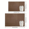 Curved Thread Line Indoor Door Mat-Rugs & Mats > Door Mats-casanuva-casanuva