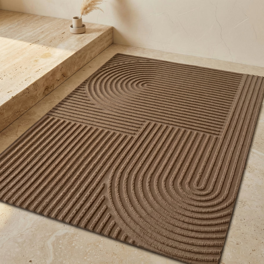 Curved Thread Line Indoor Door Mat-Rugs & Mats > Door Mats-casanuva-casanuva