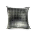 Cushion Contrasting Colors Scandinavian Design Soft Fabric 45x45 cm-Covers & Textiles > Throw Pillows-casanuva-Black-casanuva