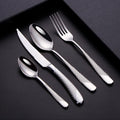 Cutlery Set with Textured Design-Kitchen & Dining > Cutlery-casanuva-Silver-16 Pieces Set-casanuva
