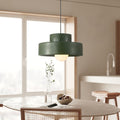 Cylindrical Pendant Light Nordic Geometric Design-Lighting > Pendant Lights-casanuva-Green-D30*H15cm-casanuva