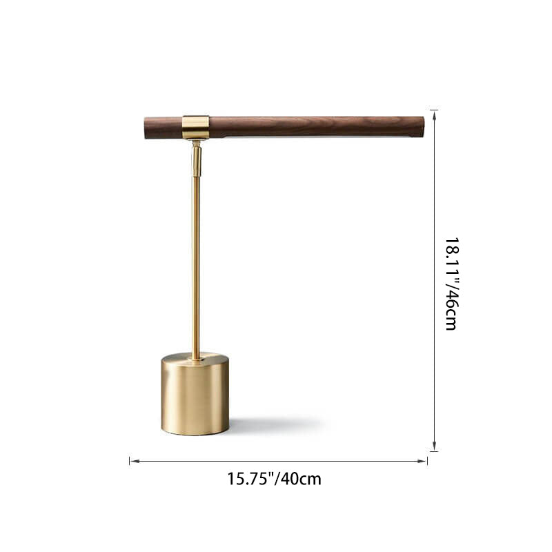 Cylindrical Wood Grain LED Table Lamp Nordic Minimalist Design-Lighting > Table Lamps-casanuva-casanuva