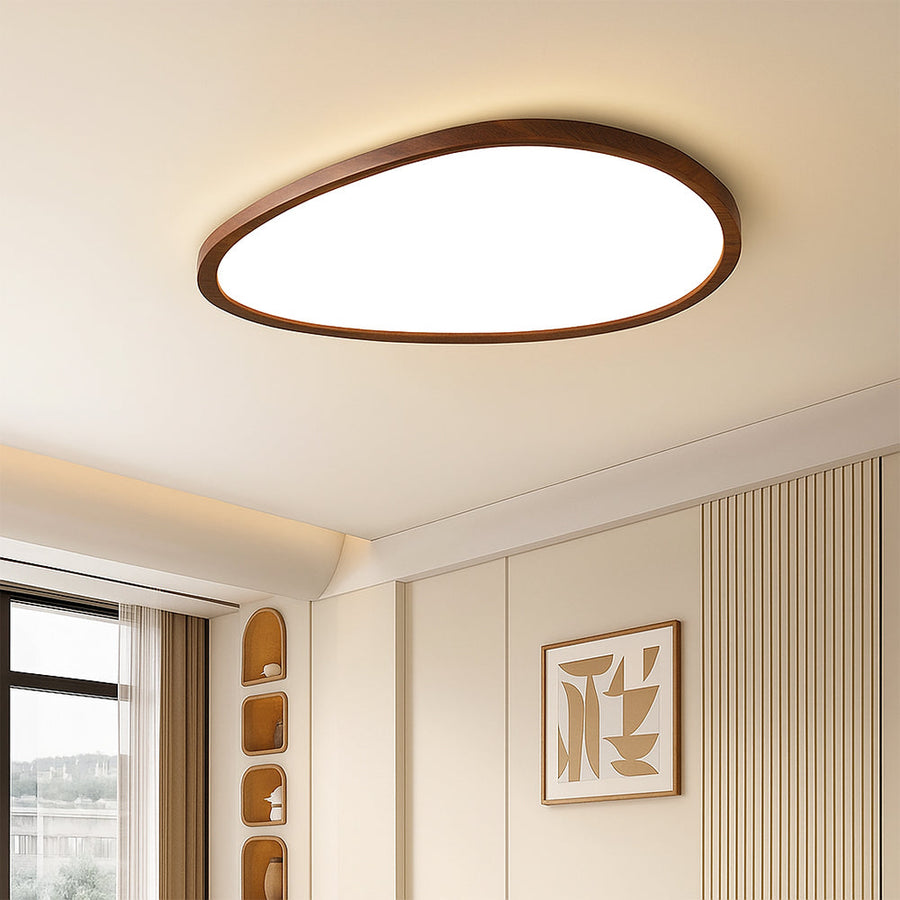 Dark Wooden Ceiling Lamp Ultra Thin Design-Lighting > Pendant Lights-casanuva-casanuva