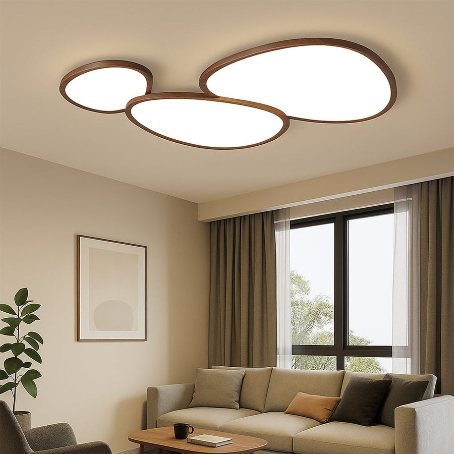 Dark Wooden Ceiling Lamp Ultra Thin Design-Lighting > Pendant Lights-casanuva-casanuva
