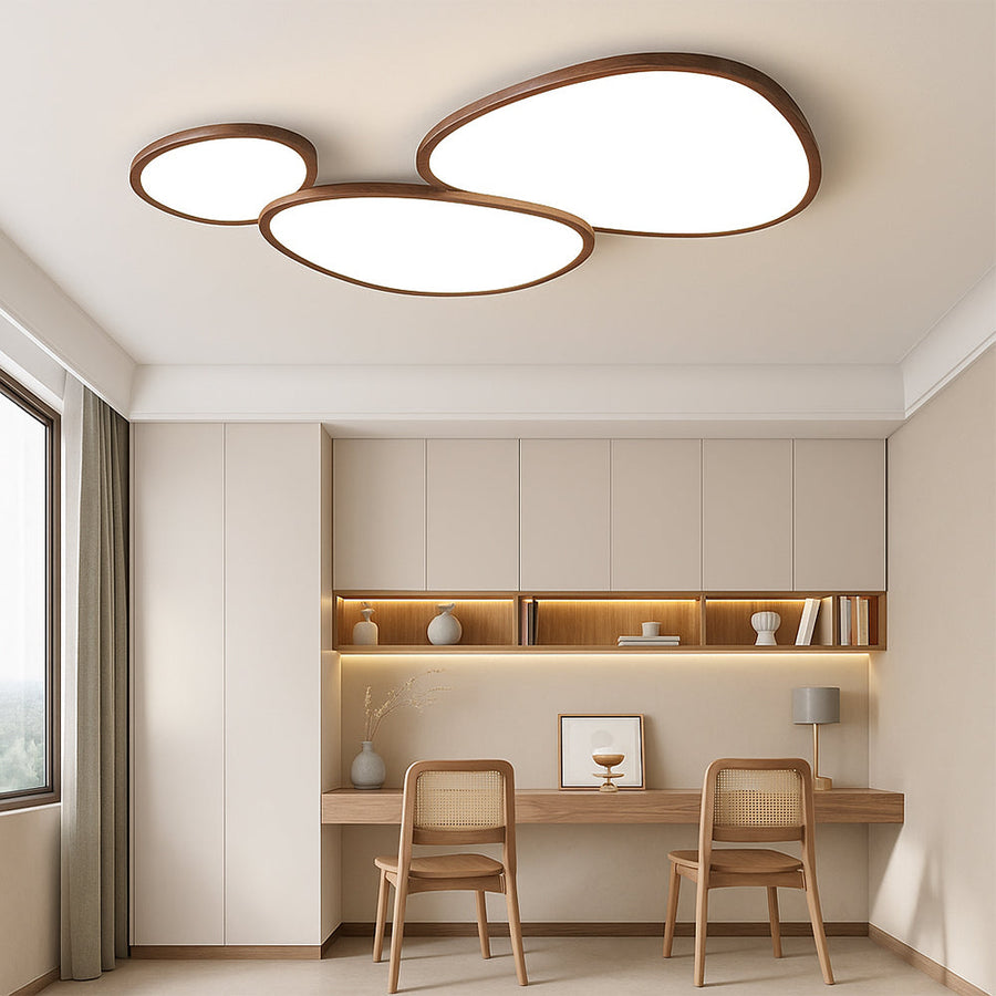 Dark Wooden Ceiling Lamp Ultra Thin Design-Lighting > Pendant Lights-casanuva-casanuva