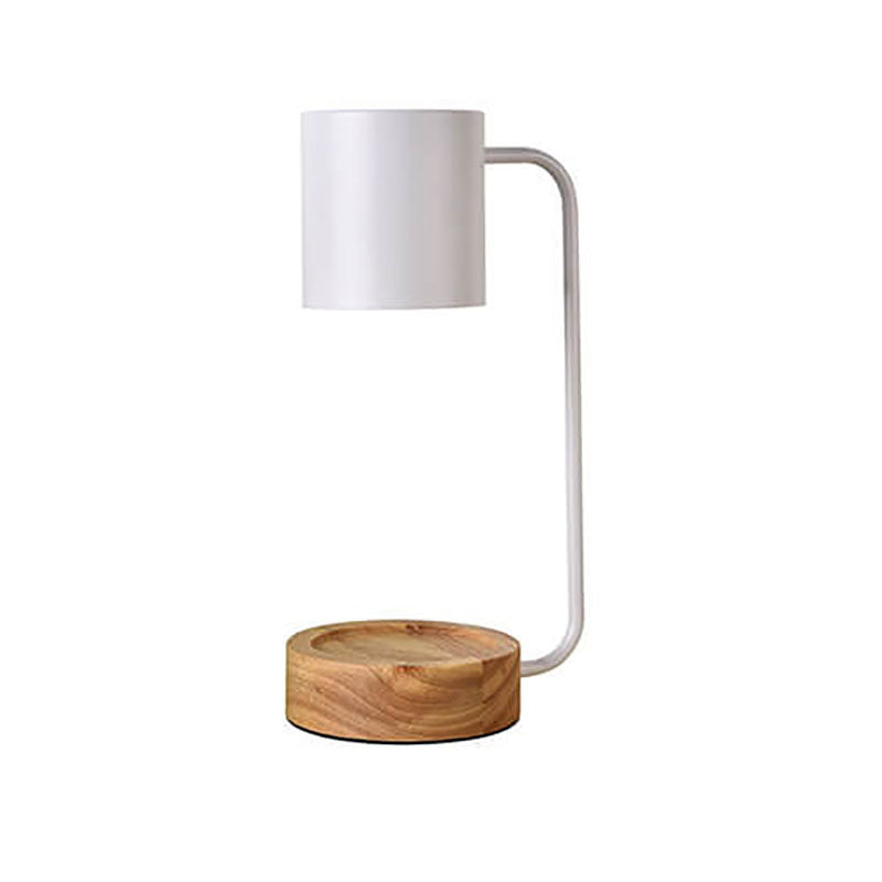 Dimmable Japanese Minimalist Wood Table Lamp with Melting Wax Design-Lighting > Table Lamps-casanuva-casanuva