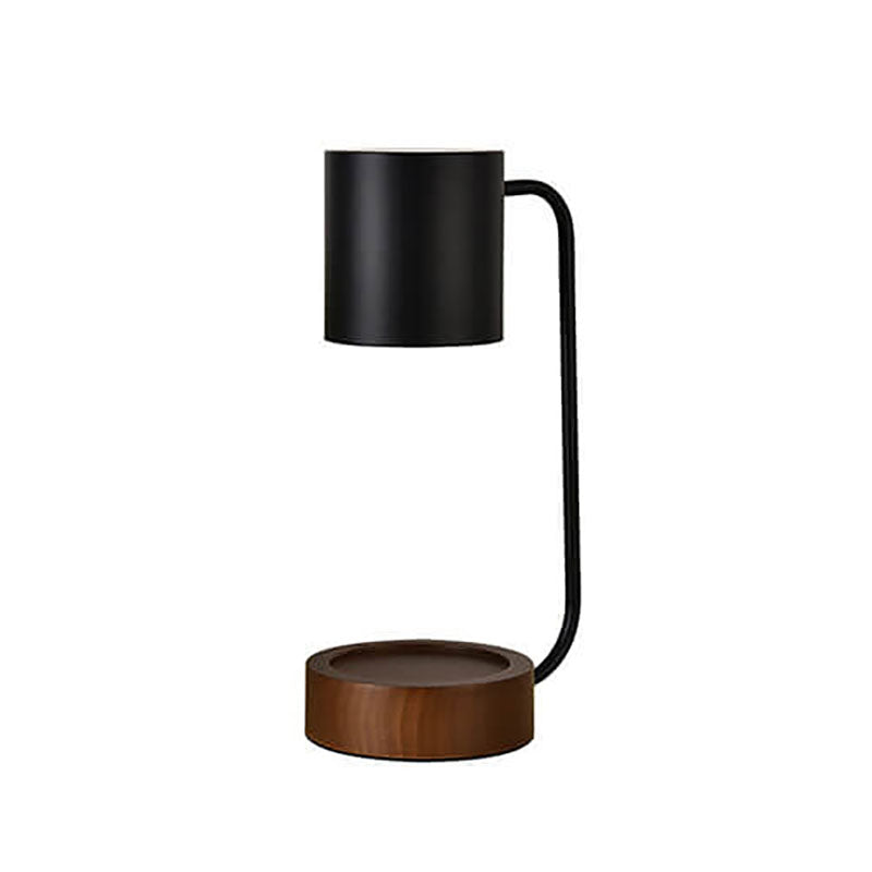 Dimmable Japanese Minimalist Wood Table Lamp with Melting Wax Design-Lighting > Table Lamps-casanuva-casanuva