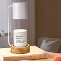 Dimmable Japanese Minimalist Wood Table Lamp with Melting Wax Design-Lighting > Table Lamps-casanuva-casanuva