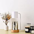 Dimmable Japanese Minimalist Wood Table Lamp with Melting Wax Design-Lighting > Table Lamps-casanuva-casanuva