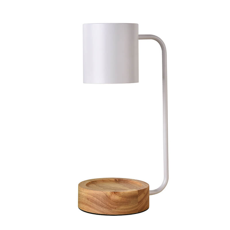 Dimmable Japanese Minimalist Wood Table Lamp with Melting Wax Design-Lighting > Table Lamps-casanuva-casanuva