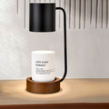 Dimmable Japanese Minimalist Wood Table Lamp with Melting Wax Design-Lighting > Table Lamps-casanuva-Dimmer Switch-Black-220V-240V-casanuva