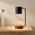 Dimmable Japanese Minimalist Wood Table Lamp with Melting Wax Design-Lighting > Table Lamps-casanuva-casanuva