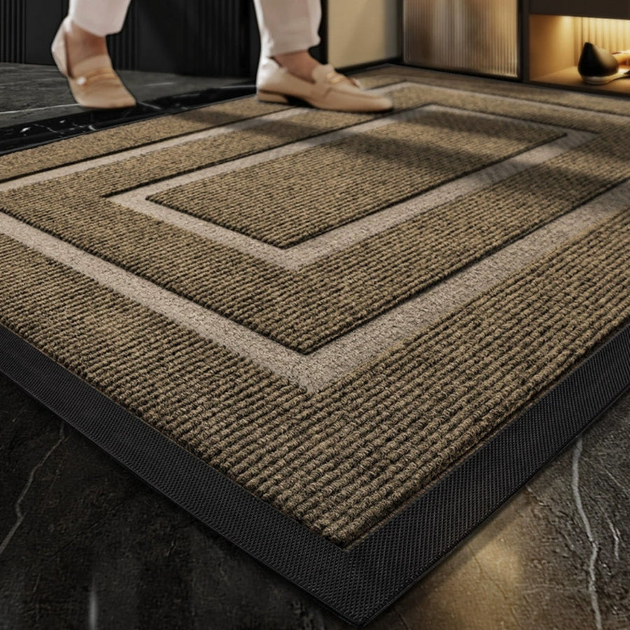 Dirt Trapper Entry Mat Washable Indoor Outdoor Doormat-Rugs & Mats > Door Mats-casanuva-Brown-18"x29.5"-casanuva