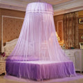 Dome Mosquito Net with Glowing Butterfly Decoration-Bedding & Bath > Bedding Sets-casanuva-Light Violet-65 cm-casanuva