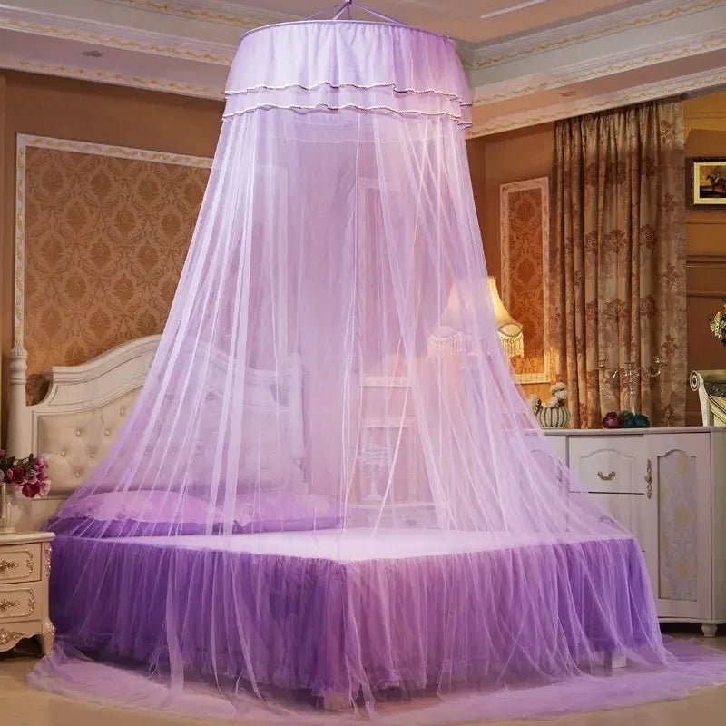 Dome Mosquito Net with Glowing Butterfly Decoration-Bedding & Bath > Bedding Sets-casanuva-Light Violet-65 cm-casanuva