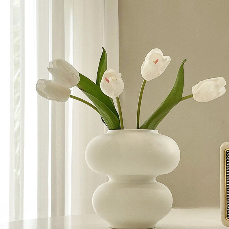 Donut Vase Flower Arrangement Set-Home Decor > Vases-casanuva-casanuva