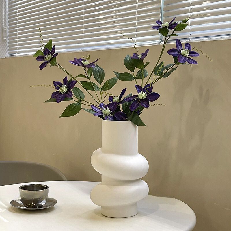 Donut Vase Flower Arrangement Set-Home Decor > Vases-casanuva-casanuva