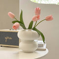 Donut Vase Flower Arrangement Set-Home Decor > Vases-casanuva-casanuva