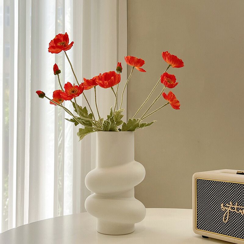 Donut Vase Flower Arrangement Set-Home Decor > Vases-casanuva-casanuva