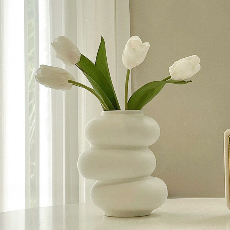 Donut Vase Flower Arrangement Set-Home Decor > Vases-casanuva-casanuva