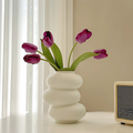 Donut Vase Flower Arrangement Set-Home Decor > Vases-casanuva-A-Purple Tulips-casanuva