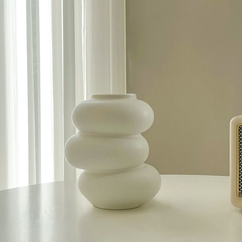 Donut Vase Flower Arrangement Set-Home Decor > Vases-casanuva-A-none-casanuva