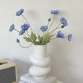 Donut Vase Flower Arrangement Set-Home Decor > Vases-casanuva-C-Blue Poppy-casanuva