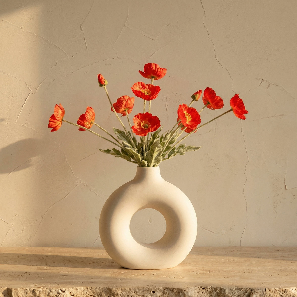 Donut Vase Flower Arrangement Set-Home Decor > Vases-casanuva-casanuva