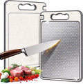 Dual-Sided Anti-Scratch Cutting Board with Sharpener and Silicone Edge-Kitchen & Dining > Cutting Boards-casanuva-casanuva