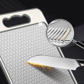 Dual-Sided Anti-Scratch Cutting Board with Sharpener and Silicone Edge-Kitchen & Dining > Cutting Boards-casanuva-casanuva
