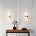 DualBeam LED wall light with double glass head for modern hallways-Lighting > Wall Lights-casanuva-casanuva