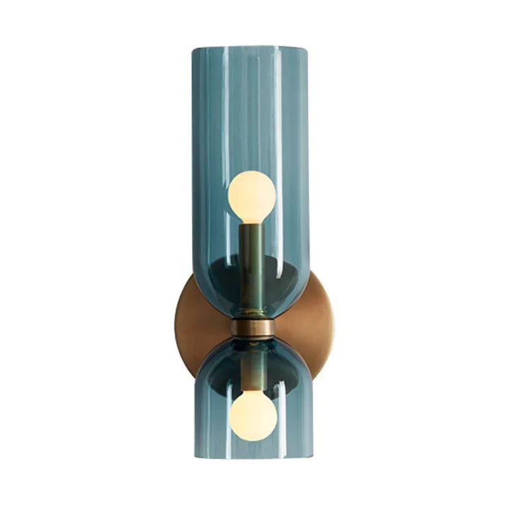 DualBeam LED wall light with double glass head for modern hallways-Lighting > Wall Lights-casanuva-casanuva