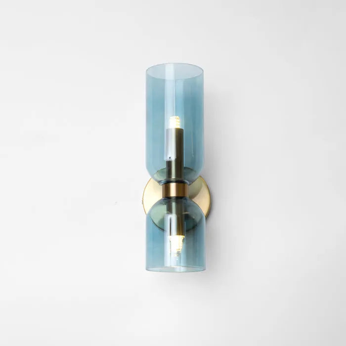 DualBeam LED wall light with double glass head for modern hallways-Lighting > Wall Lights-casanuva-casanuva