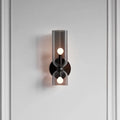 DualBeam LED wall light with double glass head for modern hallways-Lighting > Wall Lights-casanuva-Gray-Dia 15cm x H42cm-casanuva