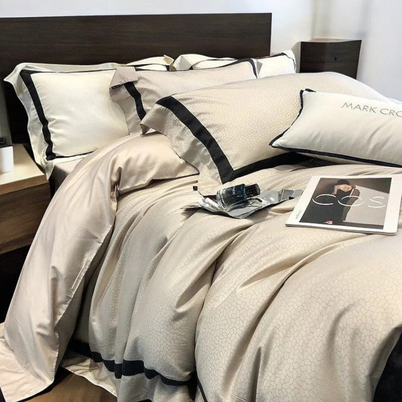 Egyptian Cotton Duvet Cover for Ultimate Sleep Comfort-Bedding & Bath > Bedding Sets-casanuva-Double [200x230cm]-40X40 Cm-casanuva