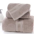 Egyptian Cotton Towel Set Soft Absorbent Bath Towels-Bedding & Bath > Bath Towels-casanuva-Tuscan Tan-3 Piece Towel Set-casanuva