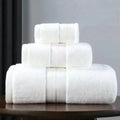 Egyptian Cotton Towel Set Soft Absorbent Bath Towels-Bedding & Bath > Bath Towels-casanuva-White-3 Piece Towel Set-casanuva