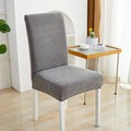 Elastic Jacquard Chair Cover-Covers & Textiles > Chair Covers-casanuva-Ripple Loop-Charcoal Gray-casanuva
