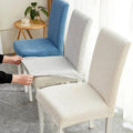 Elastic Lattice Dining Chair Cover-Covers & Textiles > Chair Covers-casanuva-casanuva
