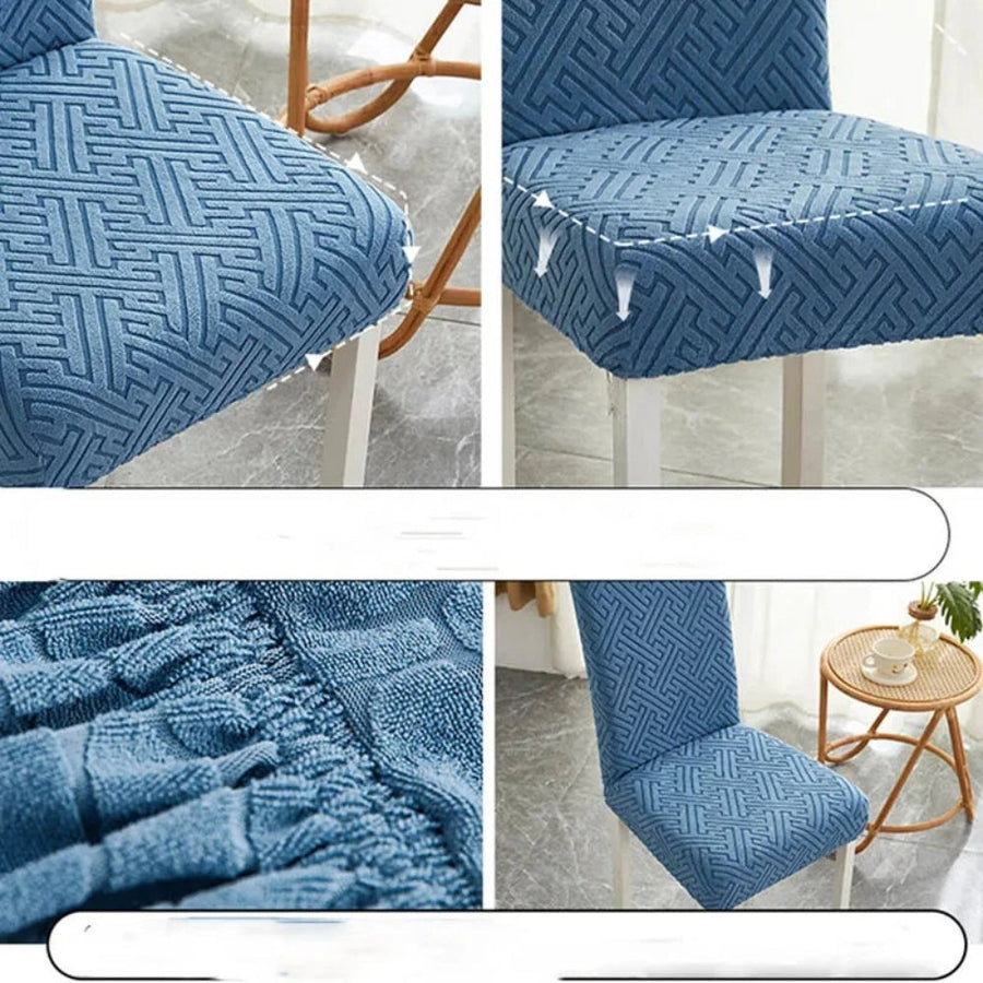 Elastic Lattice Dining Chair Cover-Covers & Textiles > Chair Covers-casanuva-casanuva