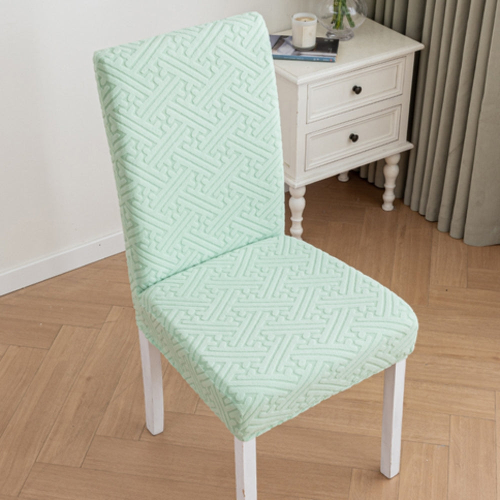 Elastic Lattice Dining Chair Cover-Covers & Textiles > Chair Covers-casanuva-Mint Frost-casanuva