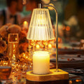 Electric Candle Warmer Table Lamp with Dimmer and Timer-Lighting > Table Lamps-casanuva-casanuva