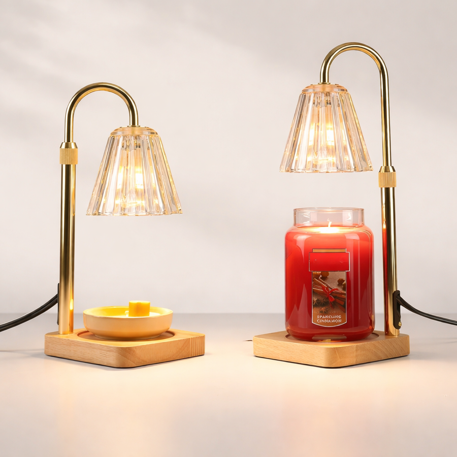 Electric Dimmable Candle Warmer with Timer Decorative Lamp-Home Decor > Decorative Accessories-casanuva-casanuva