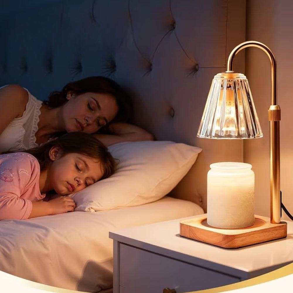 Electric Dimmable Candle Warmer with Timer Decorative Lamp-Home Decor > Decorative Accessories-casanuva-casanuva