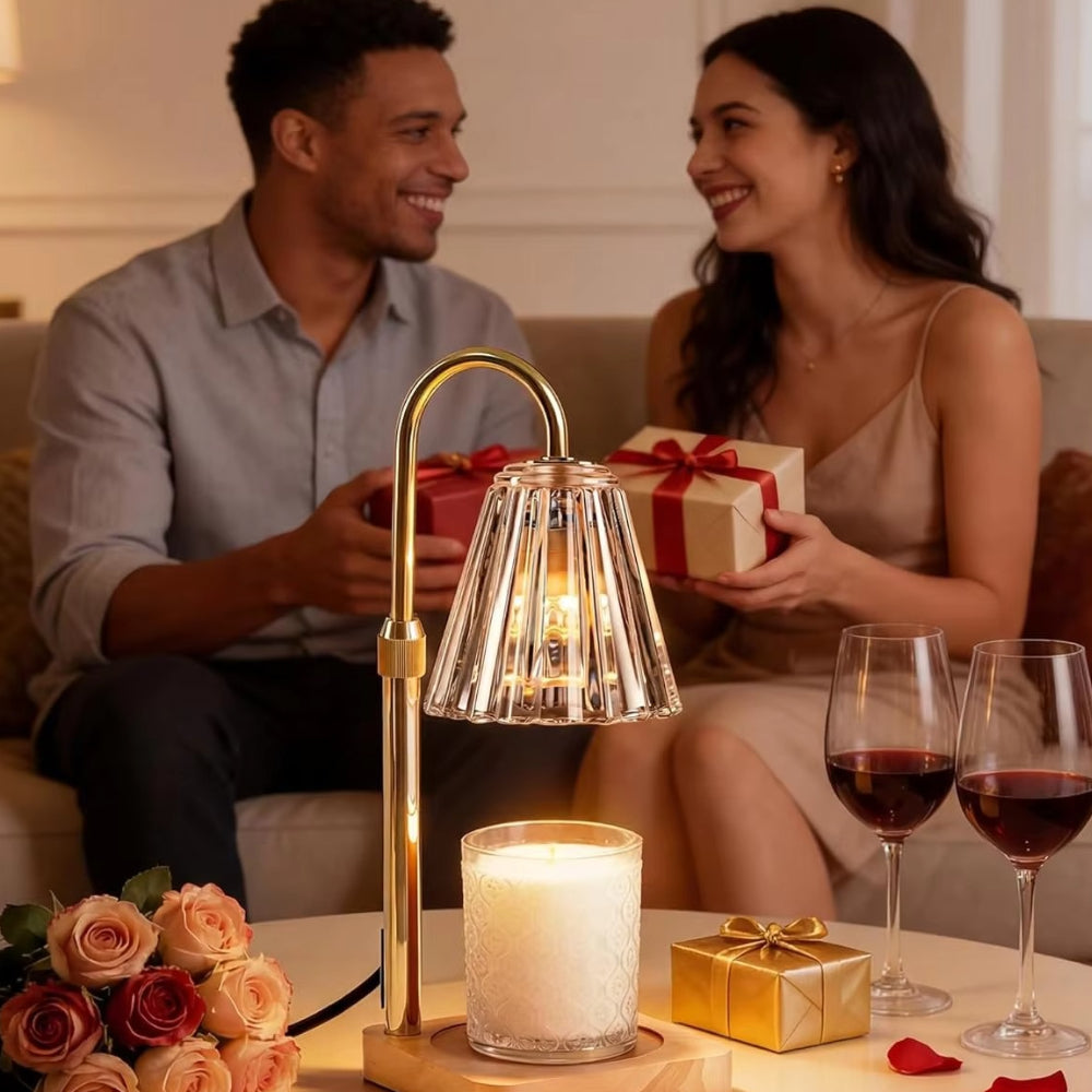 Electric Dimmable Candle Warmer with Timer Decorative Lamp-Home Decor > Decorative Accessories-casanuva-casanuva