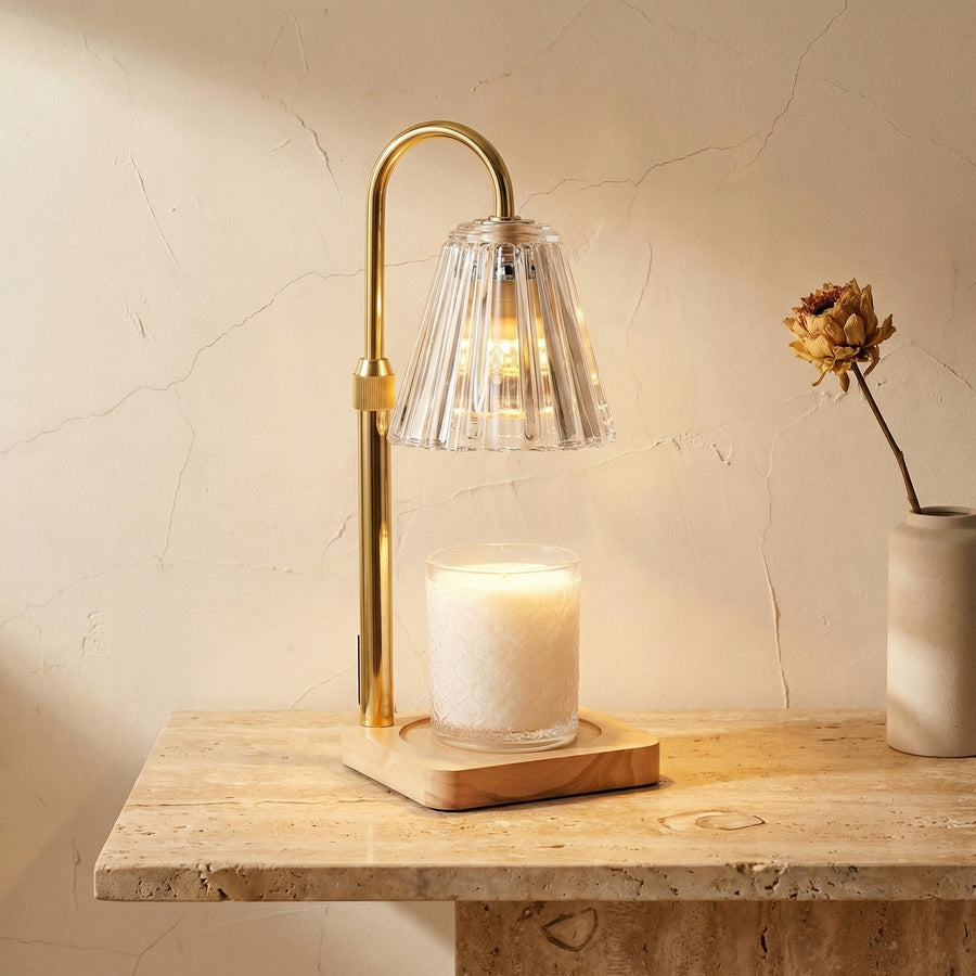 Electric Dimmable Candle Warmer with Timer Decorative Lamp-Home Decor > Decorative Accessories-casanuva-casanuva