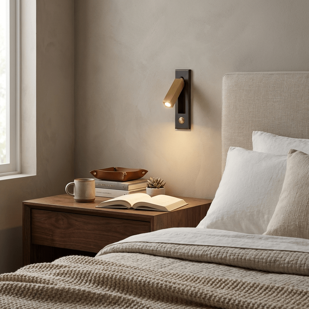 Embedded Bedside Light Fixture-Lighting > Table Lamps-casanuva-casanuva
