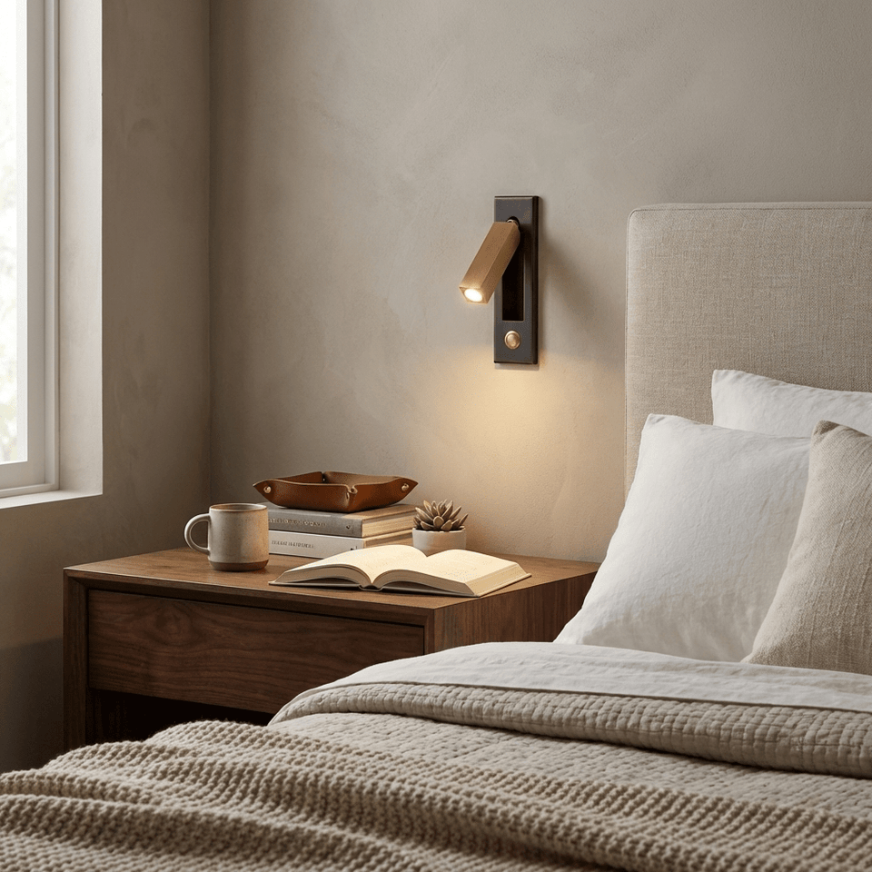 Embedded Bedside Light Fixture-Lighting > Table Lamps-casanuva-casanuva