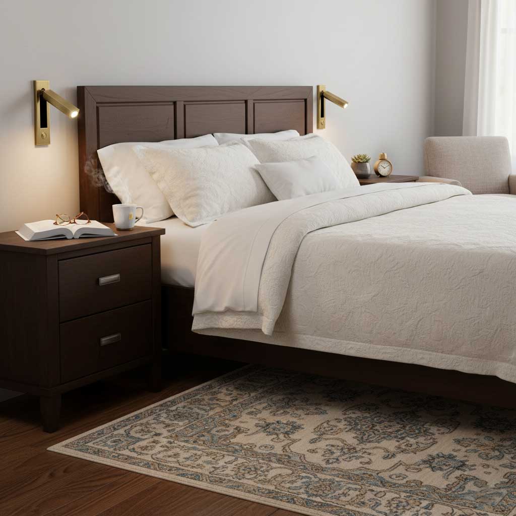 Embedded Bedside Light Fixture-Lighting > Table Lamps-casanuva-casanuva