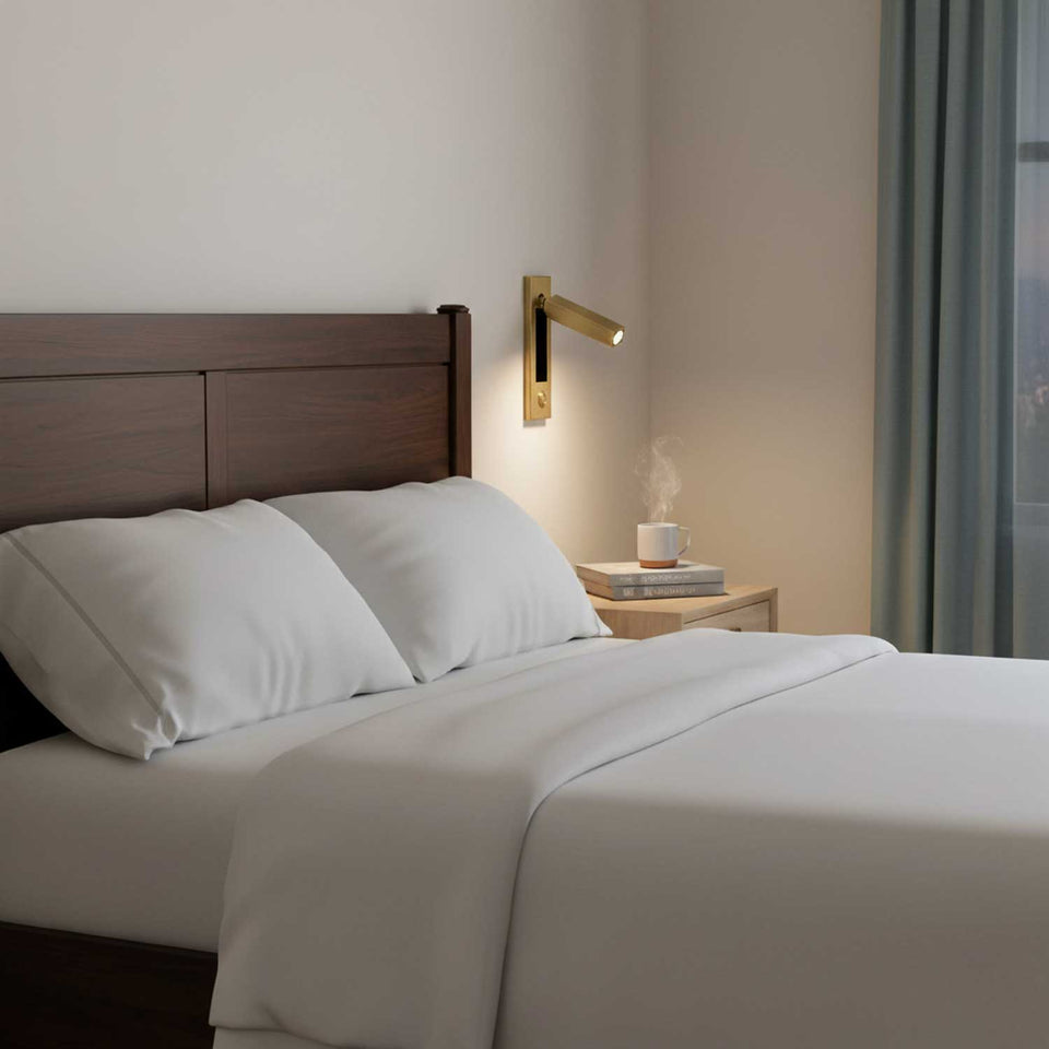Embedded Bedside Light Fixture-Lighting > Table Lamps-casanuva-casanuva